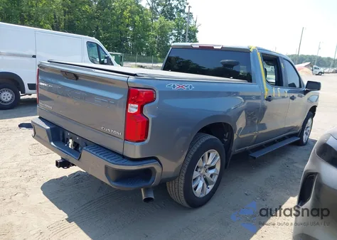 2021 Chevrolet Silverado 1500 4Wd Standard Bed Custom z USA, uszkodzony, nr VIN 1GCPYBEH3MZ189987